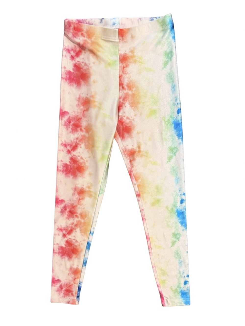 Terez Athleisure Rainbow Tie-dye leggings girls size 7/8 EUC